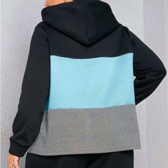 Women’s comfy Colorblock Hoodie, size 1XL, NWOT - Picture 2 of 5